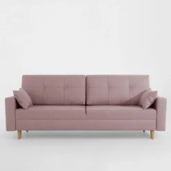 Outlet Exline Sofa rozkładana różowa MOZI