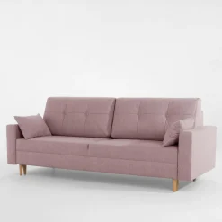Outlet Exline Sofa rozkładana różowa MOZI