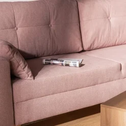 Outlet Exline Sofa rozkładana różowa MOZI