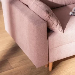 Outlet Exline Sofa rozkładana różowa MOZI