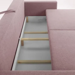 Outlet Exline Sofa rozkładana różowa MOZI