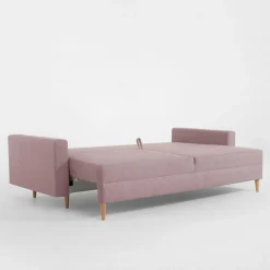 Outlet Exline Sofa rozkładana różowa MOZI