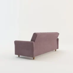 Sofy^Sofa rozkładana różowa NICEA
