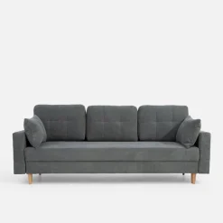 Online inny Sofa rozkładana szara AURA