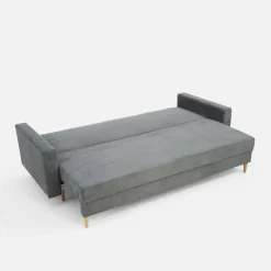 Online inny Sofa rozkładana szara AURA