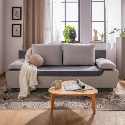 inny Sofy^Sofa rozkładana szara SALINA