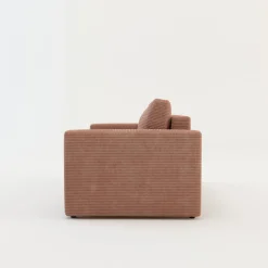 Discount Sofa rozkładana sztruksowa różowa SOFI