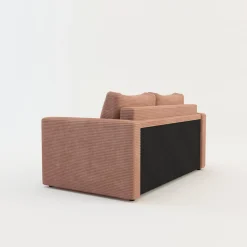 Discount Sofa rozkładana sztruksowa różowa SOFI