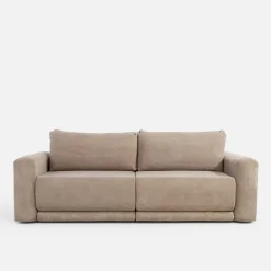 inny Sofy^Sofa rozkładana sztruksowa beżowa URBAN