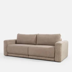 inny Sofy^Sofa rozkładana sztruksowa beżowa URBAN