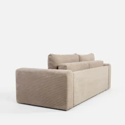 inny Sofy^Sofa rozkładana sztruksowa beżowa URBAN