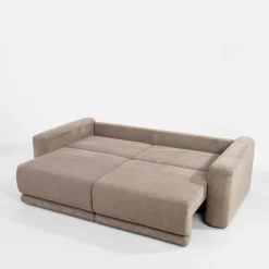 inny Sofy^Sofa rozkładana sztruksowa beżowa URBAN