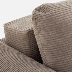 inny Sofy^Sofa rozkładana sztruksowa beżowa URBAN