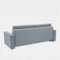 Online Sofa rozkładana z pikowaniem szara LILA