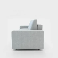 Sale Sofa rozkładana z pikowaniem jasnoszara LILA