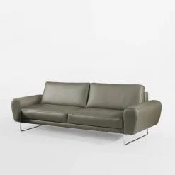 Trend Line Sofy^Sofa skórzana 3 osobowa SPRING szara