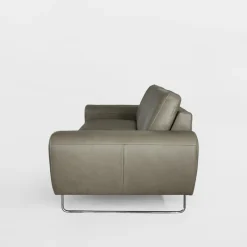 Trend Line Sofy^Sofa skórzana 3 osobowa SPRING szara