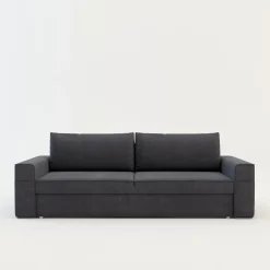 Mavik Sofy^Sofa szara z kieszenią LOLLY
