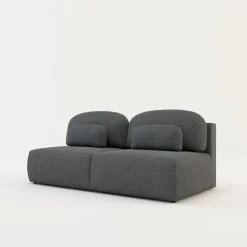 inny Sofa sztruksowa ciemnoszara SUN