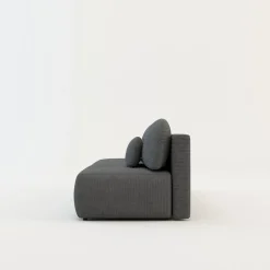 inny Sofa sztruksowa ciemnoszara SUN