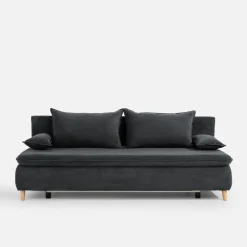 New Sofa sztruksowa ciemnoszara MAYA
