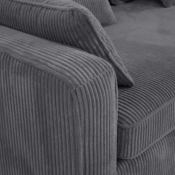 Instilo Sofy^Sofa sztruksowa rozkładana podwójnie EVORA