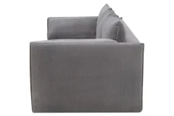 New Form Sofy^Sofa sztruksowa szara SUNNY