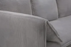 New Form Sofy^Sofa sztruksowa szara SUNNY
