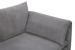 New Form Sofy^Sofa sztruksowa szara SUNNY
