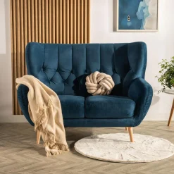 Sale Impresti Sofa uszak 2-osobowa ciemnoniebieska KELSO