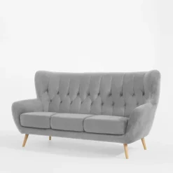 Clearance Impresti Sofa uszak 3-osobowa jasnoszara KELSO
