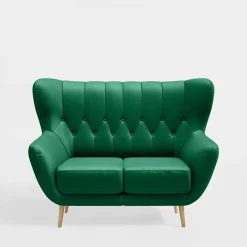 Impresti Sofy^Sofa uszak 2-osobowa zielona KELSO