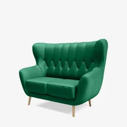 Impresti Sofy^Sofa uszak 2-osobowa zielona KELSO