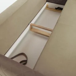 inny Sofy^Sofa welurowa beżowa ROMA