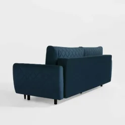 inny Sofy^Sofa welurowa granatowa ROMA