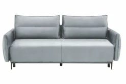 Sofy^Sofa welurowa jasnoszara KIOTO
