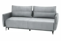 Sofy^Sofa welurowa jasnoszara KIOTO