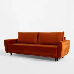inny Sofa welurowa ruda ROMA