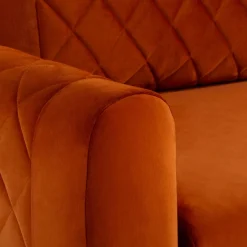 inny Sofa welurowa ruda ROMA