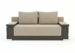 Sofy^Sofa z ekoskórą beżowa RIMINI