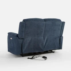 Discount Sofa z funkcją relaks niebieska ZATRI