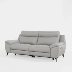 Trend Line Sofy^Sofa z funkcją relaks skórzana PERLE