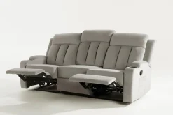 Sofy^Sofa z funkcją relaks szara KAVERNO