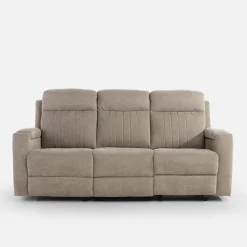 Sofy^Sofa z funkcją relaksu beżowa ZAVIT