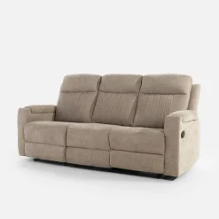Sofy^Sofa z funkcją relaksu beżowa ZAVIT