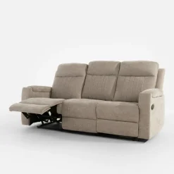 Sofy^Sofa z funkcją relaksu beżowa ZAVIT