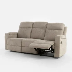 Sofy^Sofa z funkcją relaksu beżowa ZAVIT