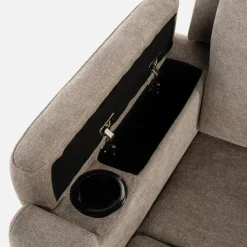 Sofy^Sofa z funkcją relaksu beżowa ZAVIT
