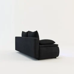 Mavik Sofy^Sofa z listwą led czarna TEKLA