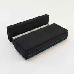 Mavik Sofy^Sofa z listwą led czarna TEKLA